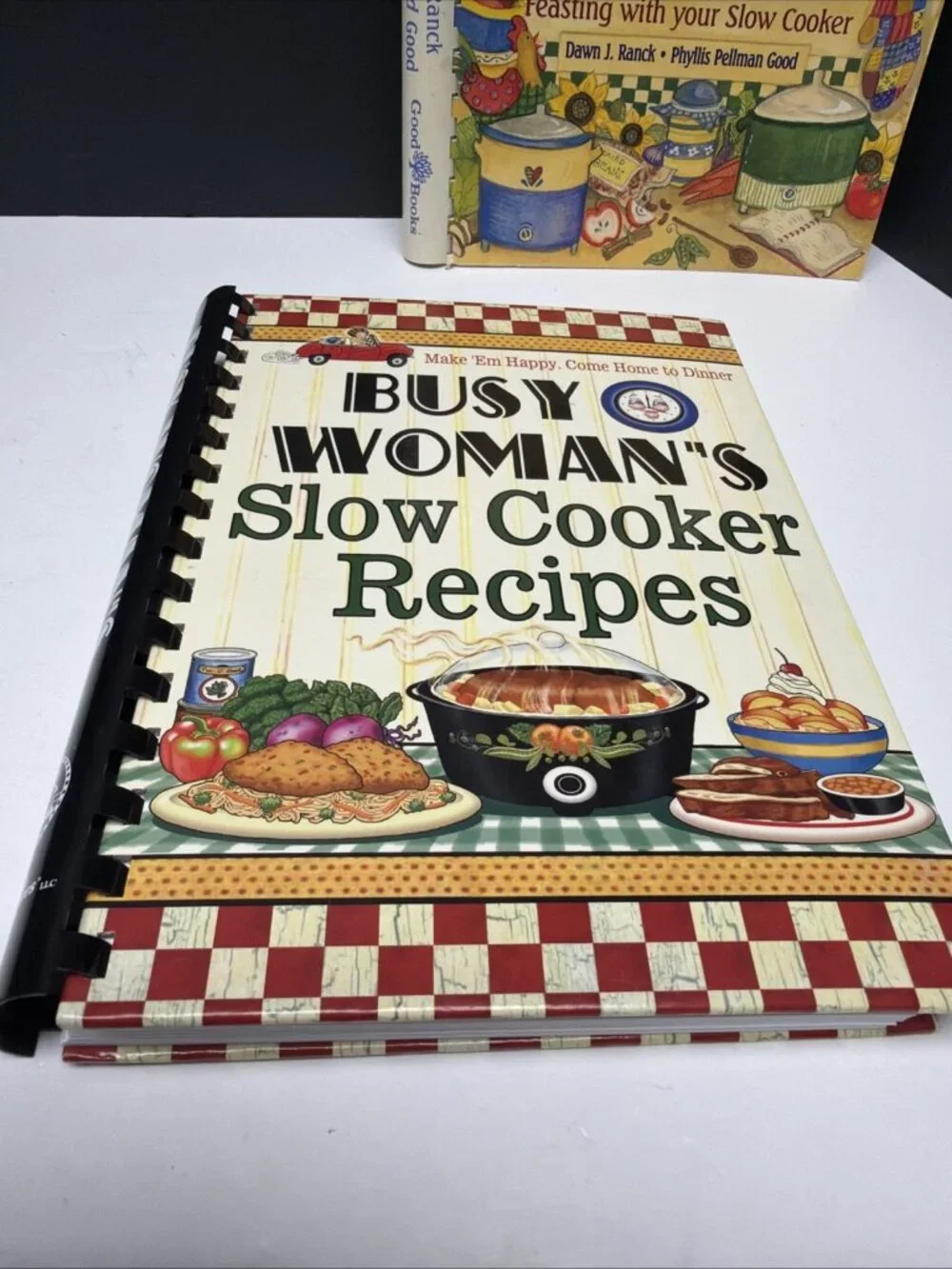 Crock Pot Cookbooks Lot/2 Busy Woman’s Slow Cooker Recipes & Fix-It & Forget It